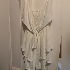 White romper M- perfect for bachelorette party